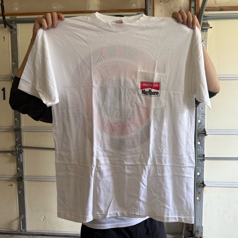 Vintage Marlboro White Pocket Tee